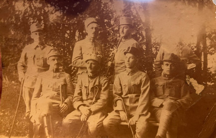 Héjja István - üknagyapám - képeslapja feleségének Kassáról. 1915