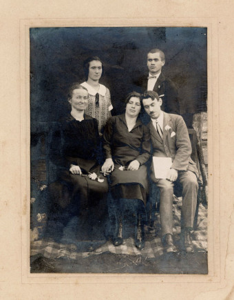 Biró Károlyné sz. Rákosi Amália és családja, 1925.